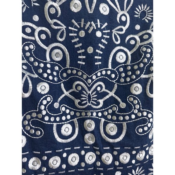 Alice + Olivia Blue and White Mini Dress - Picture 8 of 13